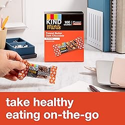 KIND Minis Healthy Snack Bar, Peanut Butter Dark