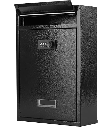 WeHere Mailbox with Wi-Fi Bridge, Wall Mount Locking Postbox for