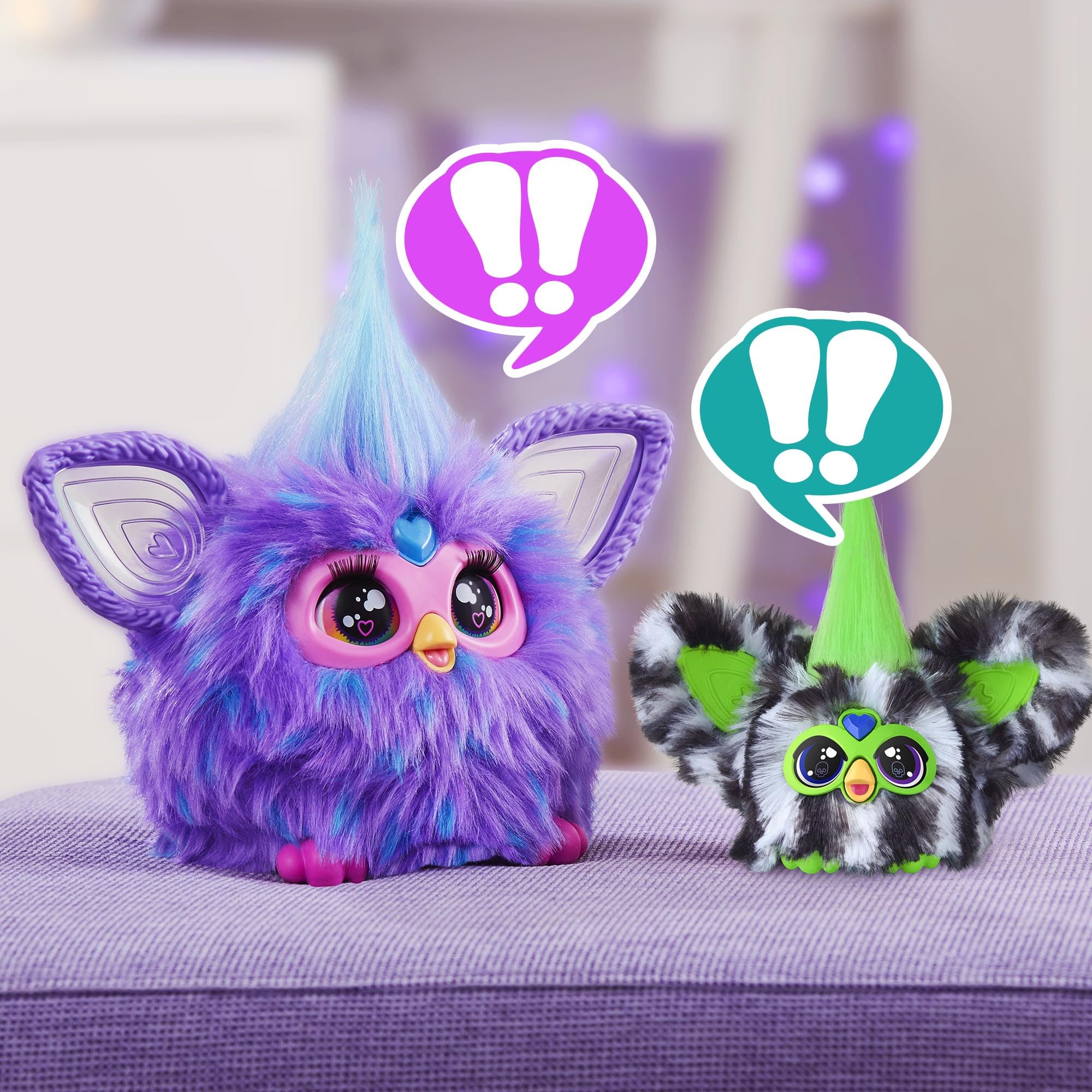 Furby Furblets Fierce & Fabulous 2 Pack, Greenie-Meanie & May-May with 45 Sounds Each, Electronic Plush Toys for Girls & Boys, Back to School Gifts, Ages 6+ (Amazon Exclusive)