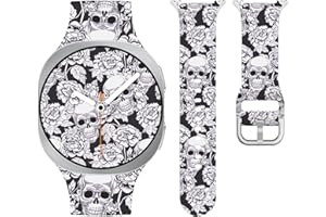 Watbro Christmas Watch Band Compatible with Samsung Galaxy Watch 8/8 Classic Bands 40mm/44mm/46mm,Holiday Cute Soft Silicone 