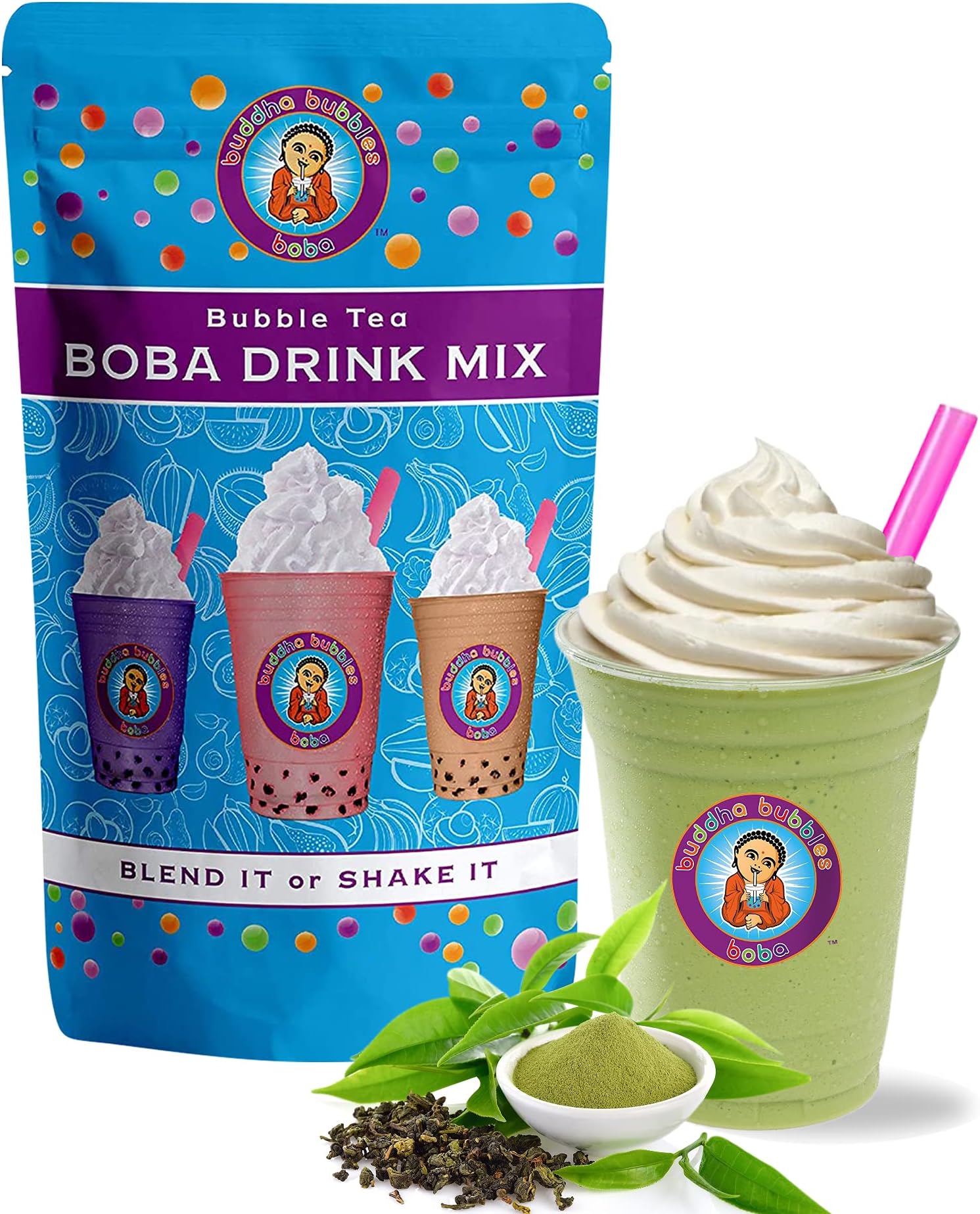 Matcha Green Tea Latte Drink Mix Powder By Urban Monk Tea Company 1 Pound (16 Ounces) | (453 Grams)