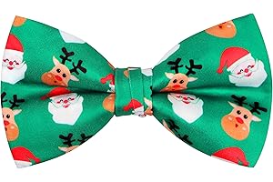 OCIA Festival Pattern Theme Bow Tie Holiday Pre-Tied Bowtie for Mens