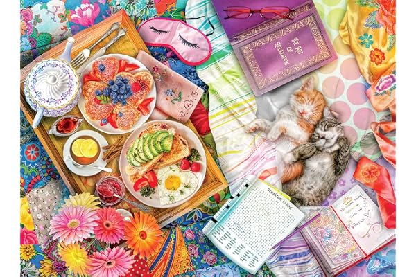 Buffalo Games - Aimee Stewart - Breakfast in Bed - 1000 Piece Jigsaw Puzzle