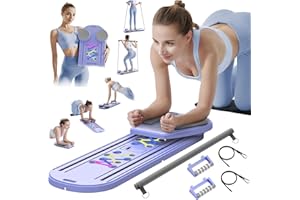 DQI Pilates Board Pilates Reformer Set - Multifunctional Home Workout Board for Core & Abdominal Training,Portable Pilates Equipment for Women & Beginners