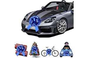 Rozozo 18Inch Giant Gift Bow for Car, Big Blue Bow, Vinyl, Christmas, Occasion