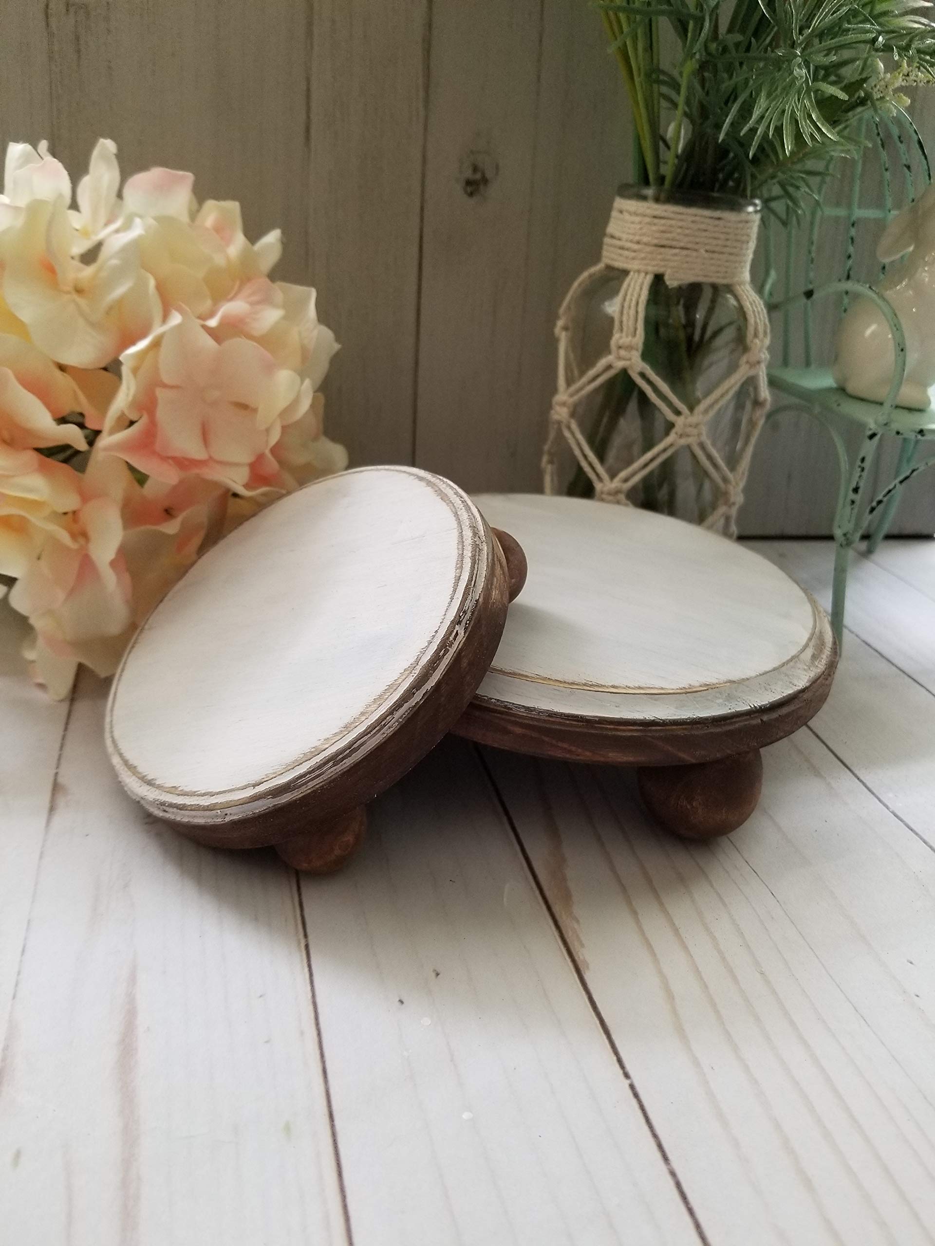 Buy Farmhouse wood riser, pedestal riser, pedestal stand, wood risers