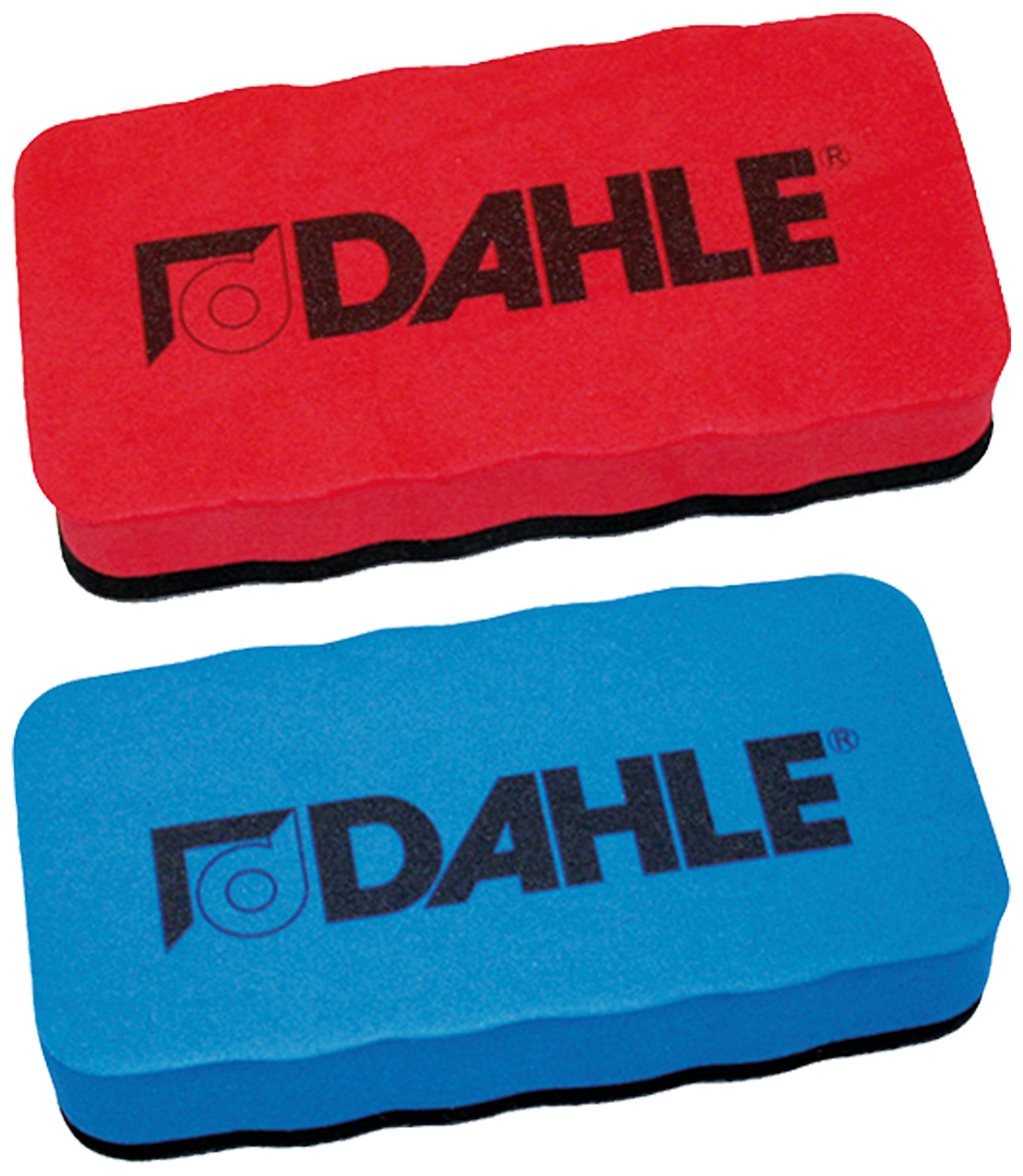 Dahle Whiteboard Sponge (Magnetic Mop for Dry Cleaning on Many Surfaces) Blue (Sponge, Blue, 1) (Sponge Twin Pack Red/Blue)