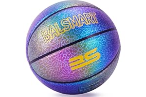BALSMART Composite Leather Basketball - Size 5/6/7- Indoor/Outdoor Basketball for Youth Womens