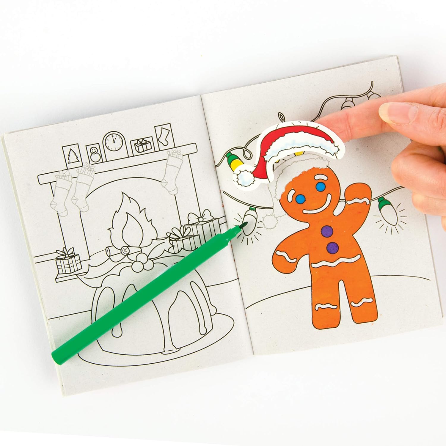 Baker Ross Z1362 Toyday Traditional & Classic Toys 145mm x 105mm Christmas Activity Sticker Book, Assorted, 145 x 105 mm - Image 3