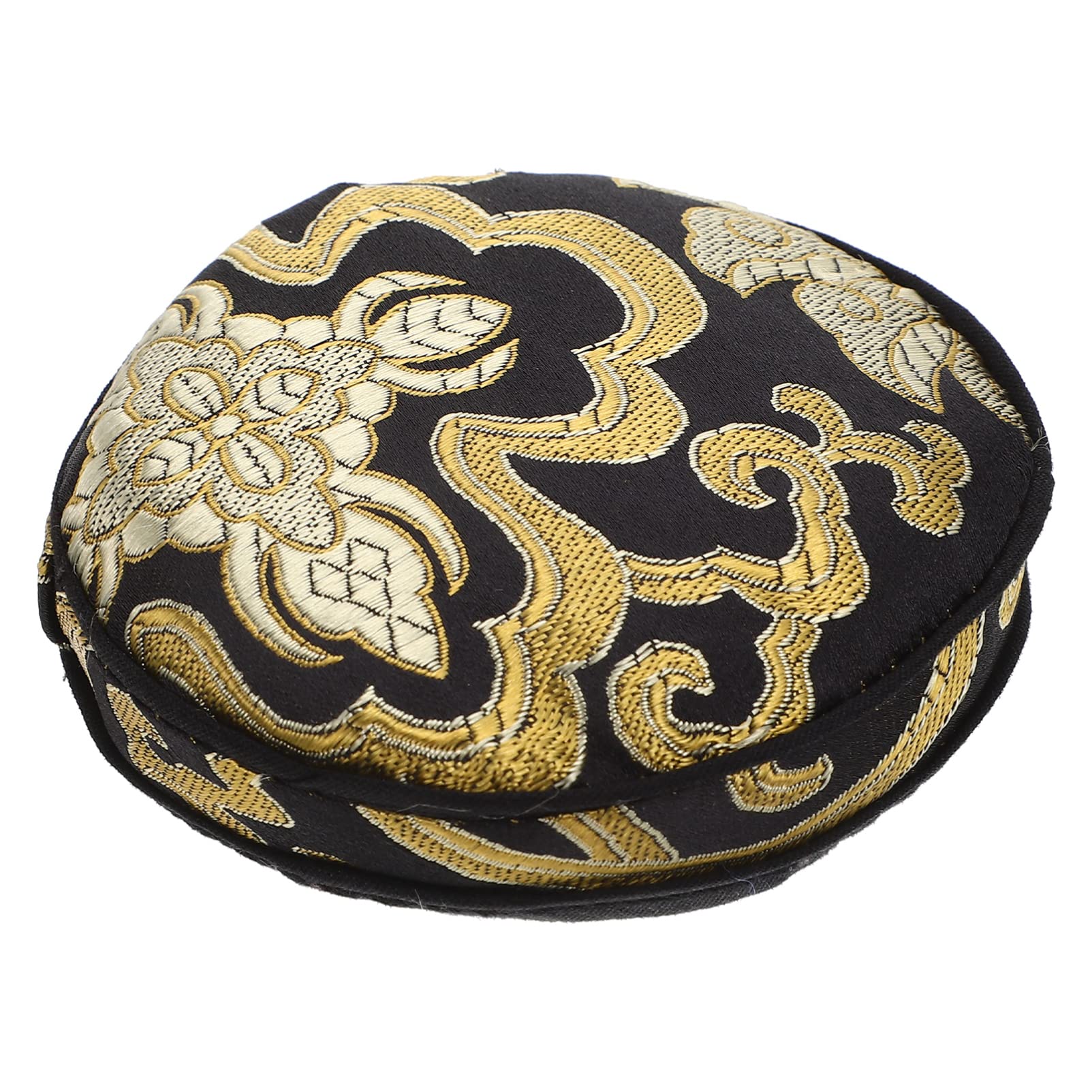 Milisten Buddha Sound Bowl Cushion Singing Bowl Cushion Singing Bowl Pad Singing Bowl Holder Pillow Brocade Ring Cushion Pillow for Buddhist Sound Bowl