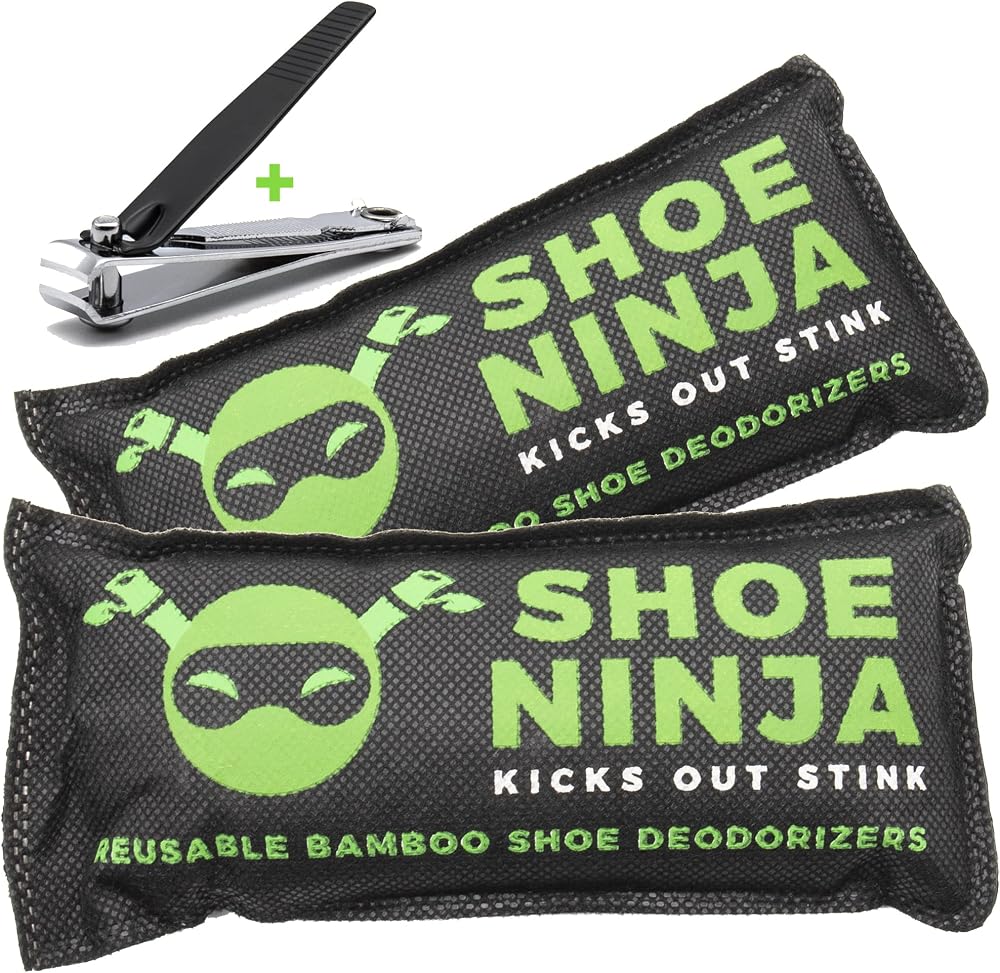 Ellis Harper Shoe Ninja Shoe Deodoriser 2pk Activated Charcoal Odour Remover