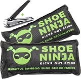 Ellis Harper Shoe Ninja Shoe Deodoriser 2pk Activated Charcoal Odour Remover