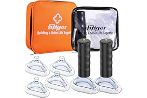 Choking Rescue Device (2 Pack), Anti Choking Device, First Aid Kit for Baby and Adults, Fitiger EasyPumpVac Pro Portable Airway Suction Device - Home Kit and Travel Kit Combo
