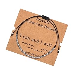 JoycuFF Morse Code Bracelets for Women Gifts for