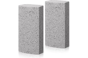 Loopeer 2 Pcs Pet Hair Remover Pumice Stone for Dog Cat Hair Removal Cleaning Pet Fur Stone 6 Inch Dog Fur Cleaning Tool for Car Interior Bedding Carpet Couch Furniture(3.74 x 2 x 1.6 in)