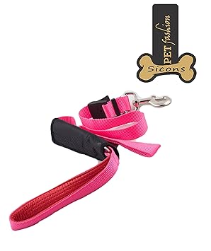 Sicons Pet Fashion Dog Adjustable Car Seat Safety Belt Leash (Pink)