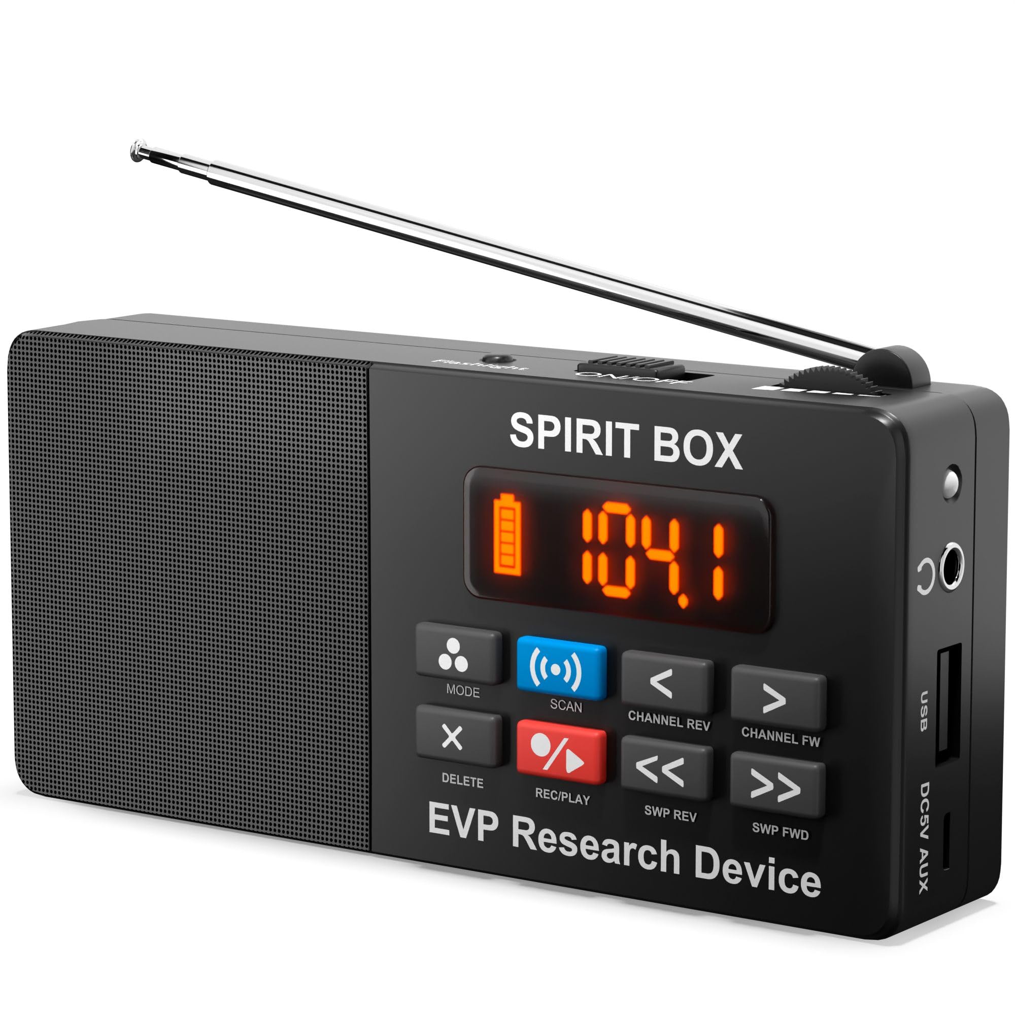 Photo 1 of PARANORMIC Spirit Box — Ghost Hunter’s Choice Equipment Kit with 32 GB Micro SD & Integrated Flashlight for Ultimate Paranormal Investigations and EVP Sessions