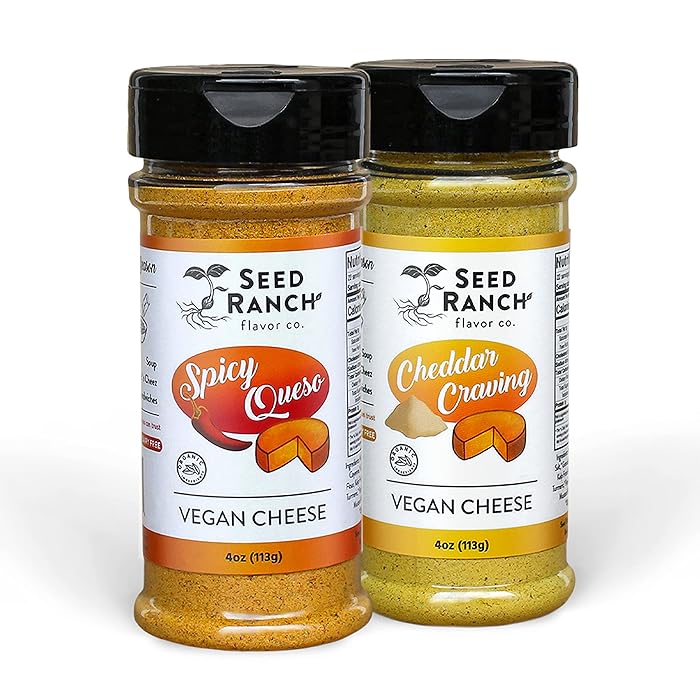 Buy Seed Ranch Vegan Cheese 2 Pack Cheddar Cheese Powder & Spicy