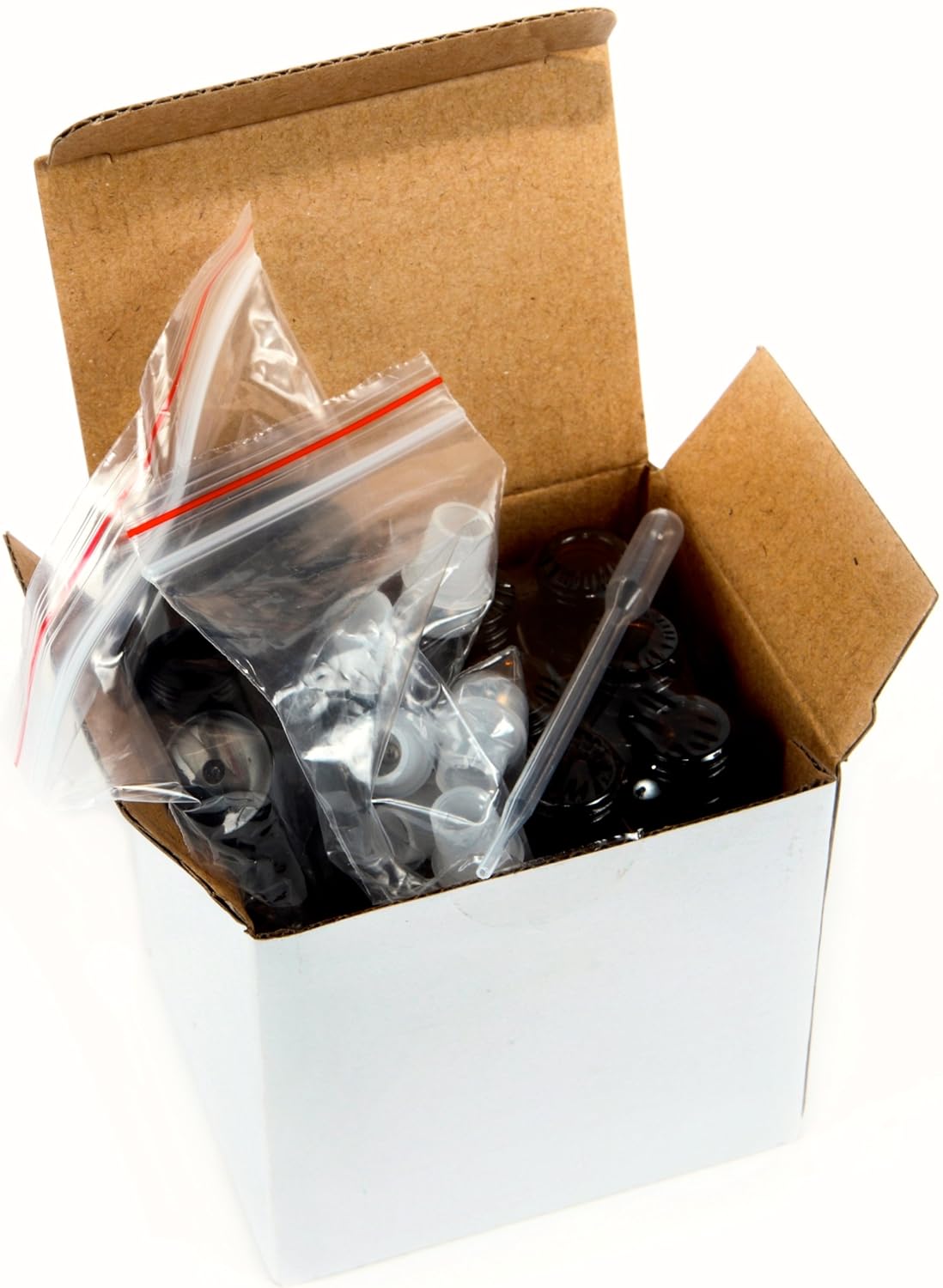 Vivaplex, 6, Amber, 10 ml Glass Roll-on Bottles with Stainless Steel Roller Balls - .5 ml Dropper included : Beauty