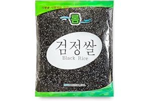 ROM AMERICA Black Rice for Asian Cooking | Korean Purple Rice Whole Grain Medium Grain - Healthy Superfood, Packed with Nutrients –검정쌀 Geomjung - 2 Pound (Pack of 1)