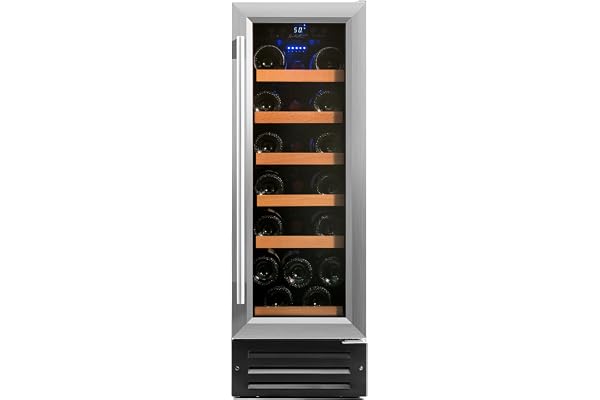 Smith & Hanks 19 Bottle Single Zone Wine Refrigerator, Stainless Steel Door, Built-In or Free Standing