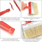 WAIZHIUA 4Pcs Fence Brush Set with Gloves 4 Sizes Decking Wood Paint view 3