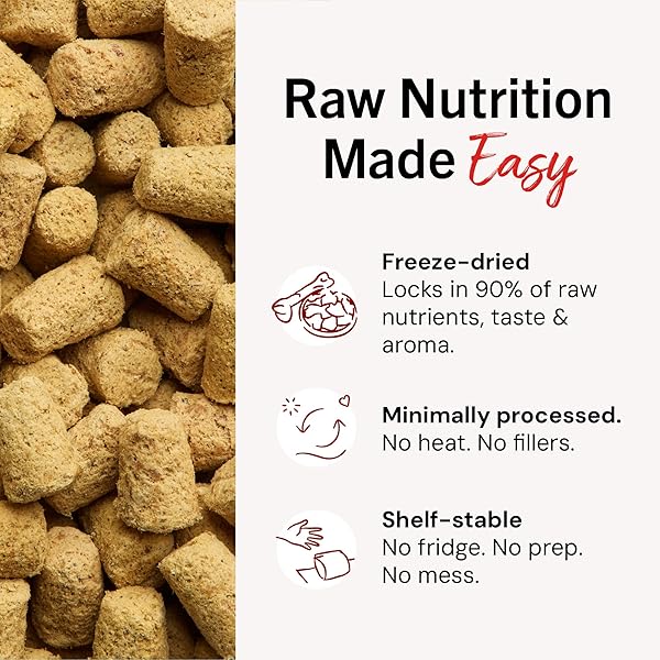 STELLA & CHEWY’S FREEZE-DRIED RAW CHICKEN MEAL MIXERS- DOG FOOD TOPPER AND MIXER – MADE WITH 95% CAGE-FREE CHICKEN, ORGANS & BONE – PERFECT FOR PICKY EATERS – GRAIN-FREE – 18OZ