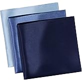 MANSPHIL 100% Real Mulberry Silk Pocket Square for Men, 11x11 Inch Solid Handkerchiefs, Multi Colors