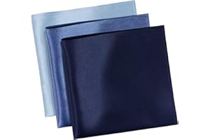 MANSPHIL 100% Real Mulberry Silk Pocket Square for Men, 11x11 Inch Solid Handkerchiefs, Multi Colors