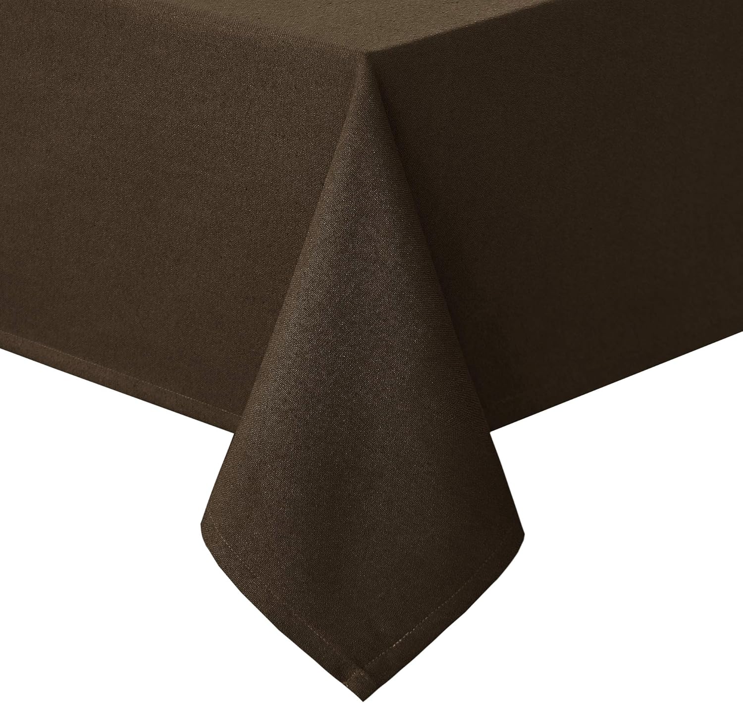 Hiasan Faux Linen Rectangle Tablecloth - Waterproof Wrinkle and Stain Resistant Washable Table Cloth for Kitchen Dining Room Holiday Dinner, Beige, 54 x 80 Inch: Furniture & Decor
