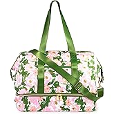 kate spade new york Large Capacity Insulated Cooler Tote Bag, Soft Sided Portable Beach Cooler with Shoulder Strap (Hidden Garden)