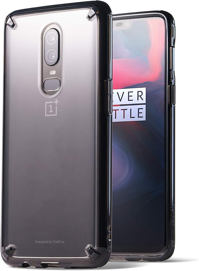 OnePlus Transparent Lightweight Upgraded [Enhanced Drop Corner Clear 6 Case ... Crystal Defense] Ringke   with TPU Back Bumper Case, Compatible Fusion PC