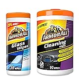 Armor All Car Glass Wipes, Auto Glass Cleaner for