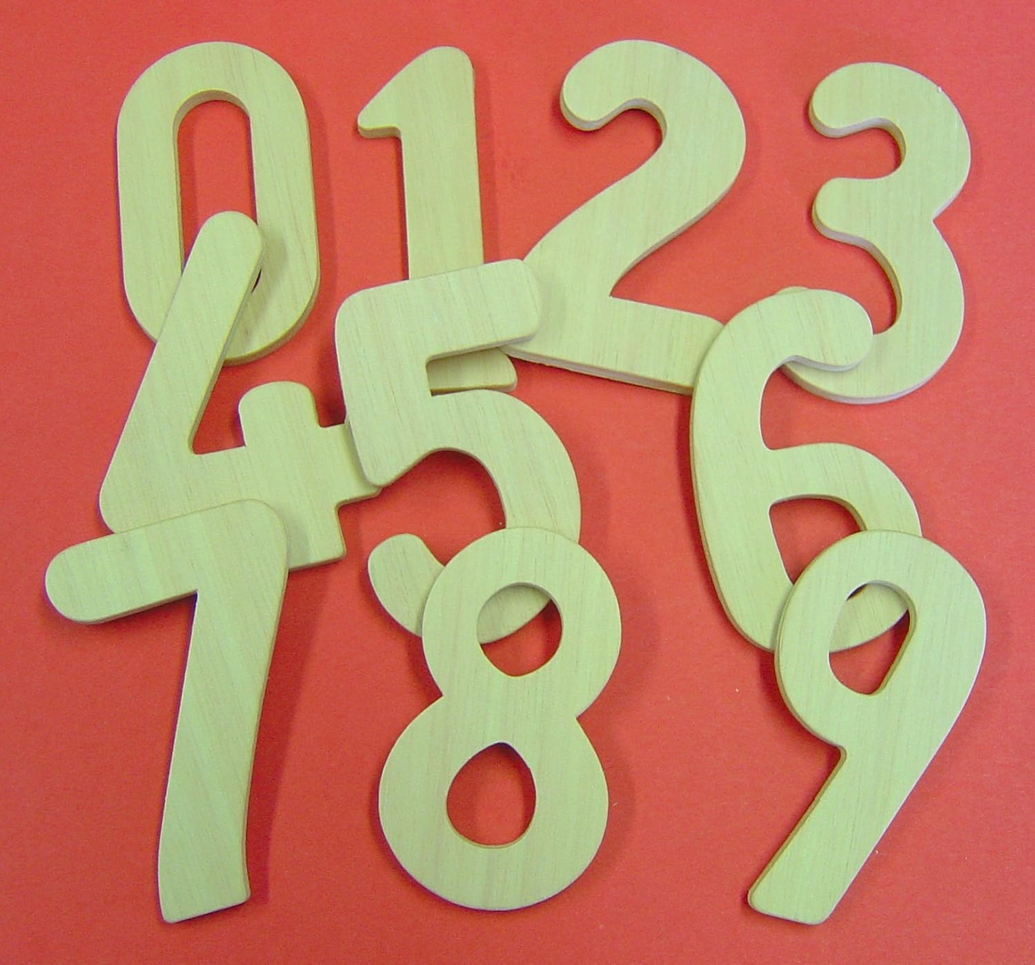 Wooden Numbers Set 10 Amazon.co.uk