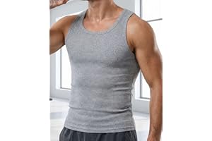 Men's Undershirts Tank Tops Sleeveless, Slimming Gym Workout Bodybuilding Fitness Muscle Shirts