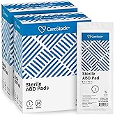 CareStock Abdominal Pads 48- Sterile ABD Pads, 8 x 10 in, 48 Pack, 24 ct | Extra Absorbent, Individually Wrapped, Wound Care First Aid, Individually Packed