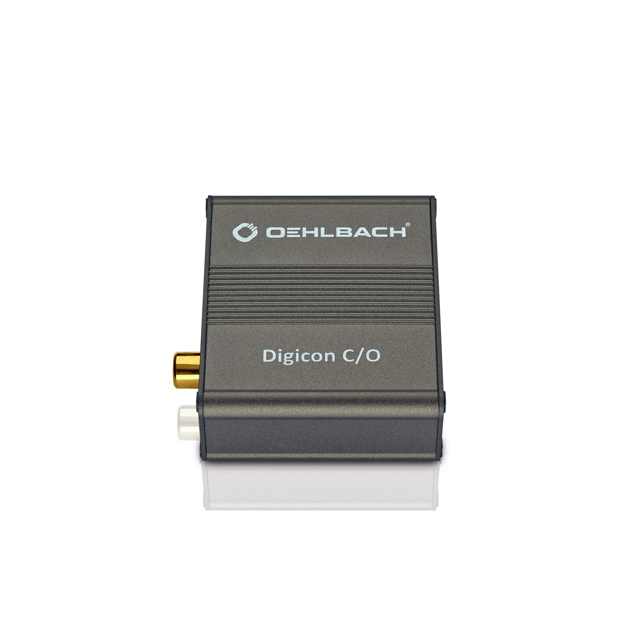 Oehlbach Digicon C/O Digital Coaxial-Optical Audio Converter (Convert Coaxial to Optical Audio Signals) Metallic Brown