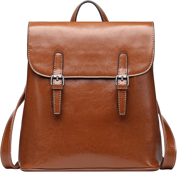 Amazon Hikkerlink 本革 牛革 リュックサック バックパック レザーバッグ レディース 大容量 本革 A4