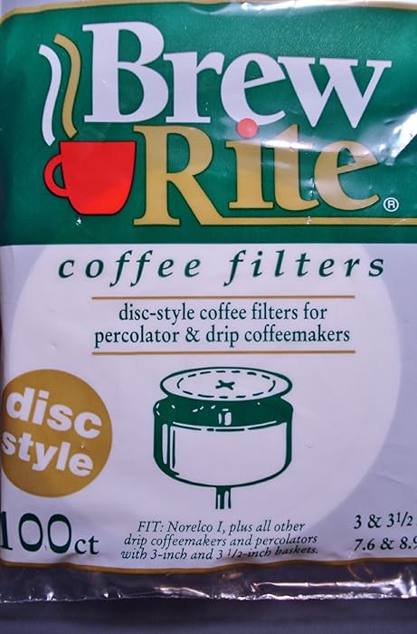 Brew Rite Disc Coffee Filter 100 Ct.