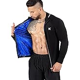 Kewlioo Pro Men's Heat Trapping Sauna Suit For Men, Sauna Long Sleeve Sauna Shirt for Gym, Workouts