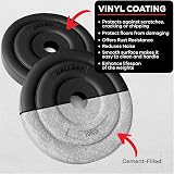 Gallant 40kg Vinyl Weight Plates 1 Inch Standard Set 4x10kg Exercise Fitness view 3
