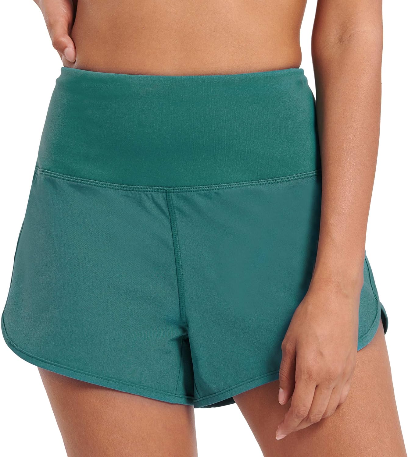 Workout Shorts for Women Active Wear Yoga Running Athletic Shorts Built in Underwear: Clothing
