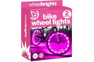 Brightz WheelBrightz Pink Bike Wheel Lights - Fun Colorful Accessories for Girls and Women's Bicycles