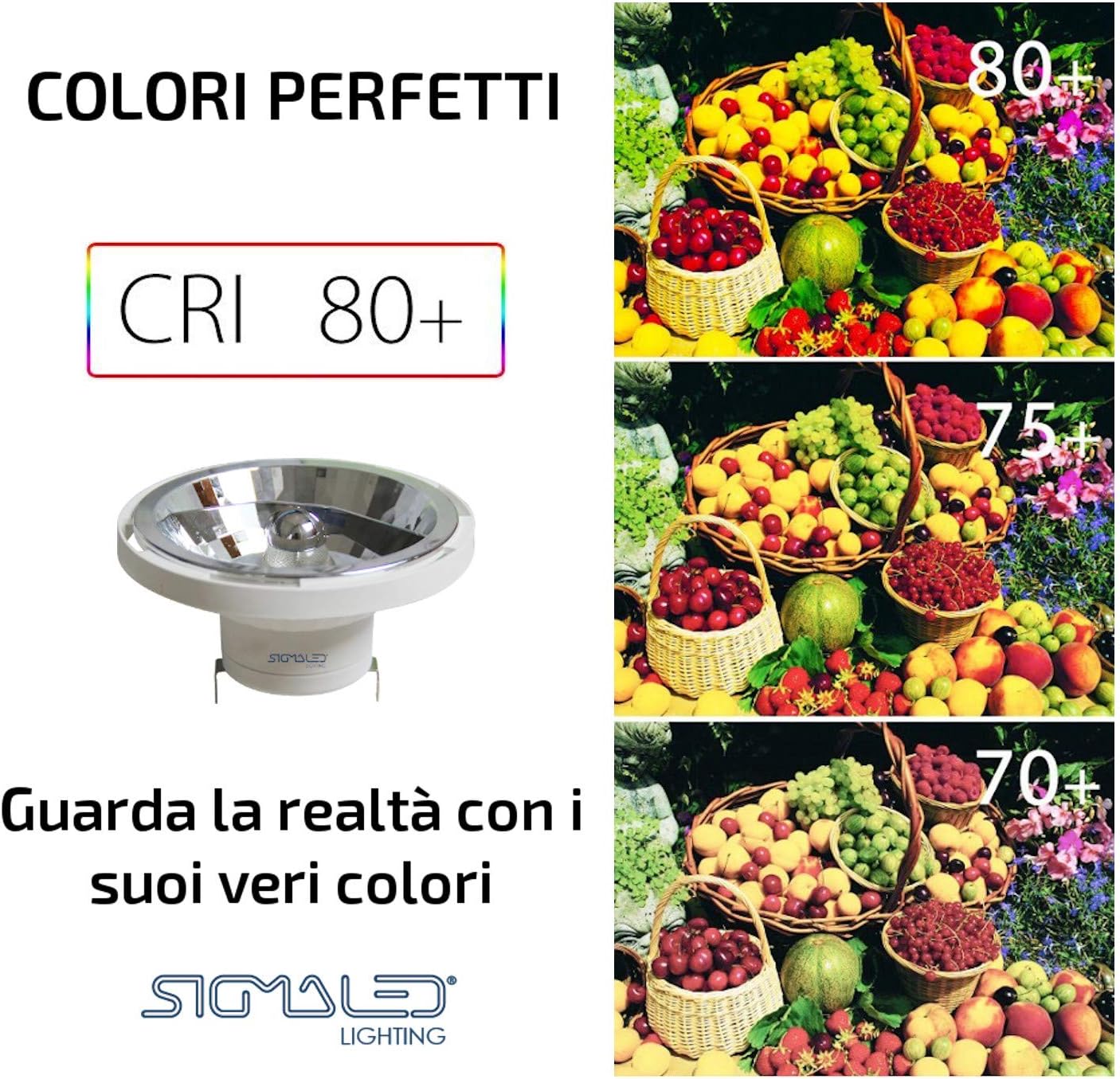 Sigmaled lighting, AR111 G53 LED Spotlight 14W (120W Halogen Equivalent), Neutral White Light 4000K, 1050 lumens, 12V AC/DC - Image 4