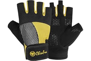 CHINFUN Kayaking Gloves 3/4 Finger - Provide Cushioning and Protection, with Resistant Palm and Grip, Easy to Take on and Off, Perfect for Diving, Sailing, Kayaking - Men, Women, Youth