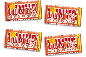 Tony's Chocolonely 32% Milk Chocolate Caramel Sea Salt Bars, 6.35 Oz, 4 Bars
