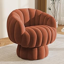 Mid Century Modern 360 Degree Barrel Swivel Accent