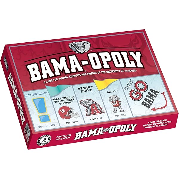 BAMAOPOLY(Monopolyボードゲーム) アラバマ大学 _大学アメフト Bamaopoly | Board Game | BoardGameGeek