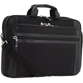 Kenneth Cole Reaction Urban Traveler Slim 18.4" Laptop Sleeve Top Zip Computer Portfolio Bag, Black