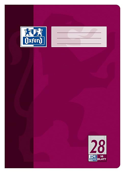 Oxford Heft A4 Lin. 28/384401628 90g/qm optik paper.